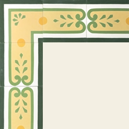 8_Green and yellow cement tiles